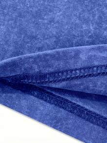 EWH Men's Y2K Vintage Dark Souls "Praise The Sun" Graphic T-Shirt - 100% Cotton Super Soft & Breathable Gaming Streetwear Gift With Sun Knight Chest Logo 004-AB - 藍色 - 查看 6