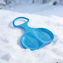 1个加厚圆形雪橇，耐磨加厚沙/草地雪橇板