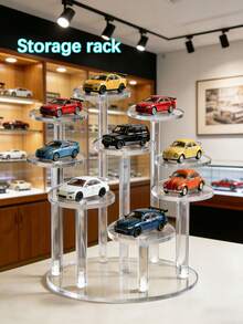 1个亚克力蛋糕架，4/7/9层圆形透明蛋糕展示架，圆形纸杯蛋糕架，亚克力甜点架，蛋糕展示树，项链/耳环/手镯/手表展示架，珠宝展示架，收藏品展示架，汽车模型展示架，手办展示架，适用于派对、婚礼、生日、珠宝店、收藏馆、家庭、商场、超市、斋月、情人节等场合。 - 彩色 - 查看 2