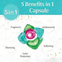 50/100 كبسولة منظف غسيل، تزيل البقع والشحوم، تنظيف عميق، حماية الألوان، رائحة طويلة الأمد، مناسبة للأطفال/الملابس الرقيقة، الملابس الداخلية، البطانيات، قليلة الرغوة، شطف سهل، تطهير وإزالة البق، منعم الأقمشة - متعدد الألوان - مشاهدة 10