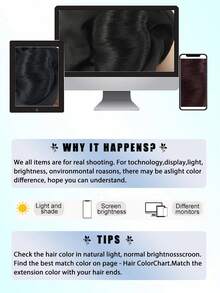 人造发髻发片，爪夹发髻发夹，人造假发髻接发，女士日常发髻发片，人造发饰假发 - 彩色 - 查看 7