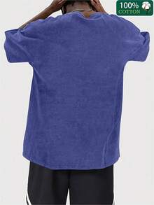 EWH Men's Y2K Vintage Dark Souls "Praise The Sun" Graphic T-Shirt - 100% Cotton Super Soft & Breathable Gaming Streetwear Gift With Sun Knight Chest Logo 004-AB - 藍色 - 查看 4