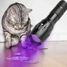 2-In-1 UV Flashlight Torch Light 395nm Black Light Portable Ultraviolet Light Pets Blacklight Uv Flashlights - màu đen - Xem 4