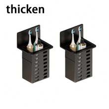 1/2个塑料壁挂式沥水收纳架，牙刷架，化妆品收纳盒，无需安装，筷子架，笔筒，多功能厨房篮，适用于厨房、浴室、家居装饰、家居收纳，情人节礼物