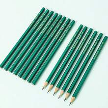 5pcs Classic Green Hexagonal Wooden Pencils For Students, Exams, Back To School Stationery, 2B/HB Lead-Free And Toxic 2B Exam Pencils, Answer Sheets, Student HB Writing And Drawing Set