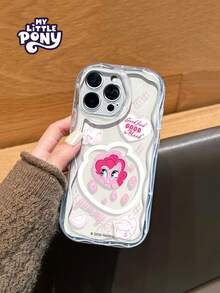 MY LITTLE PONY 官方正品手机壳，奶油色透明防震防刮手机壳，兼容 17、17 Pro、17 Pro Max、11、12、13、14、15、16 Pro、16 Pro Max、14 Plus、15 Plus、16 Plus、XR、XS Max，女士手机壳 - 無色 - 查看 2