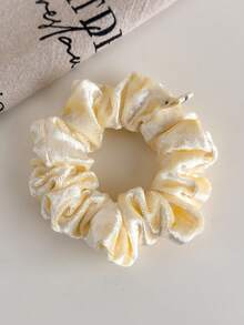 1pc Autumn/Winter Velvet Scrunchie, Elegant Hair Tie, High Elasticity Ponytail Holder, Non-Damaging Hair Rope ,Hair Elastics ,Hair Rubber Bands - Hairband - View 17