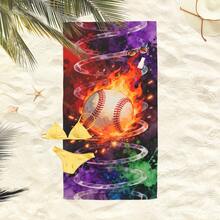 1 pieza Toalla de playa con diseño de llama acuarela, manta de playa extra grande de microfibra súper suave, toalla de baño súper absorbente, adecuada para viajes, piscina, buceo, surf, yoga, camping, disponible en varios tamaños, accesorios de playa para playa, piscina, viajes, camping, yoga, decoración de baño - Multicolor - Ver 7