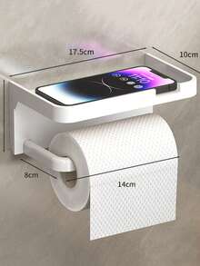 浴室纸巾盒架，壁挂式卫生纸分配器，免钻孔浴室纸巾卷架，家用卫生纸架 - 彩色 - 查看 15