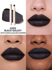JUDYDOLL 气垫哑光锁唇膏，海外出品哑光唇膏，24小时持久，防水，保湿哑光妆效，模糊唇纹，涂抹方便，小众品牌 - G205 BLACK GALAXY - 查看 2