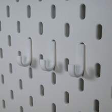3 Packs Heavy-Duty 3D Printed Pegboard Hooks | Premium PET Material J-Hooks In Sleek Black & White | High-Weight Capacity Minimalist Wall Organizers For Tools, Utensils, & Small Items | Versatile Storage Solution For Workshop, Garage, Office Desk, Kitchen, Or Bedroom - Multicolor - View 9