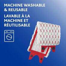 UltraMax Mop & Bucket System With Built-In Wringer, Microfiber Mop Head & PowerZone Scrubber - Red - View 8