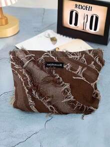 1pc Mini Makeup Storage Box, New Vintage Denim Tassel Square Cosmetic Jewelry Storage Bag, Portable Travel Waterproof Organizer Pouch, Multi-Functional Large Capacity Makeup Bag For Cosmetics, Brushes, Towels, Toothbrush, Suitable For Daily Outings, Travel, Gift For Girlfriend, Coworker, Friend, Birthday, Valentine's Day - Multicolor - View 6