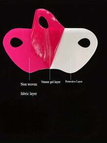 1pc Face Lifting Tape, Double Chin Trainer Strap, Chin Lifting Tape, Aloe Vera Acid Shaping Collagen Face Mask - Multicolor - View 8