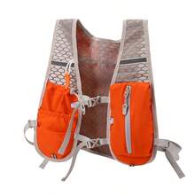 轻便透气吸汗跑步背心，配有可调节水袋背包，适合越野跑、马拉松、慢跑、骑行（仅含背包，不含水袋）