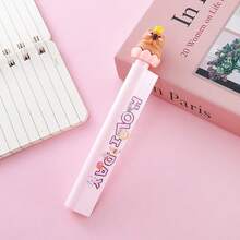 1pc Capybara Neutral Pen - Built-In Ruler, 0.5mm Tip, Black Quick-Drying Ink, Student Writing Tool, Creative Stationery, Measuring Tool, School & Office Supplies, Back To School Essential - Black - View 13