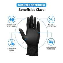CYPNGuantes de Nitrilo Negros Desechables - Caja de 100 Piezas 5 Mil Sin Polvo Grado Alimenticio. Guantes Nitrilo para Cocina Tatuajes Trabajo Uso Quirúrgico y Chef.Fashion - 224426042 - Ver 6