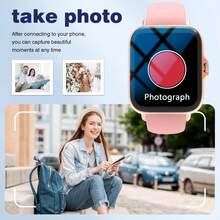 MixtataDi Smartwatch, 1.83-Inch Multifunctional Sports Smartwatch, Featuring Wireless Calling/Music, Message Notifications, Pedometer, Sedentary Reminders, And Multiple Watch Face Wallpapers. Suitable For Both Men And Women, Compatible With Android And IOS. Perfect As A New Year Gift. - Multicolor - View 9