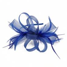 1pc Fascinators Hat Mesh Ribbons Feathers On A Headband And A Clip Tea Party Headwear For Girls And Women,Holiday,Festival - Multicolor - View 17