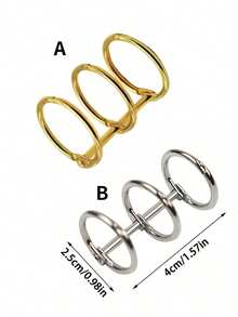 2个金属活页夹环，日历圆环，适用于笔记本、相册、剪贴簿夹子，可爱配件，返校季，学习用品