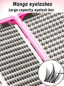 364 Pcs/28 Rows C-Curl Comic DIY Eyelash Extension Set With Anime Cartoon Natural Look Eyelash Clusters Suitable For Beginners. Single Eyelash With Eyelash Adhesive Kit Included. Especially Suitable For Cosplay, Dating, Daily Life, Party, Stage, Travel, A Must-Have For Mother's Day, Easter, Thanksgiving, Christmas, Halloween Makeup. - màu đen - Xem 4