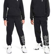 Nike Youth Basketball Soft Casual Sweatpants - Black - View 3