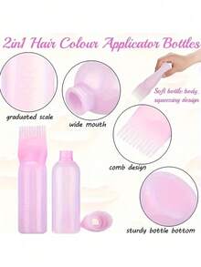 Bouteille applicatrice d'huile pour salon de coiffure, brosse professionnelle pour teinture capillaire, fournitures pour teinture capillaire de salon, pinces à cheveux, accessoires pour cheveux - Multicolore - Voir 6