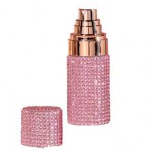 1pc Diamond Decor Perfume Spray Bottle, Portable Travel Pump Spray Bottle, Lotion/Makeup Remover/Shampoo/Body Wash Refillable Small Bottle - Multicolor - View 5