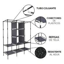 LÈRFM Closet Armable Ropero Rack Guardaropa Recamara Organizacion - Caqui - Ver 3