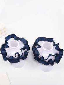 2 pares de calcetines de princesa con doble capa de encaje para niños - Multicolor - Ver 3