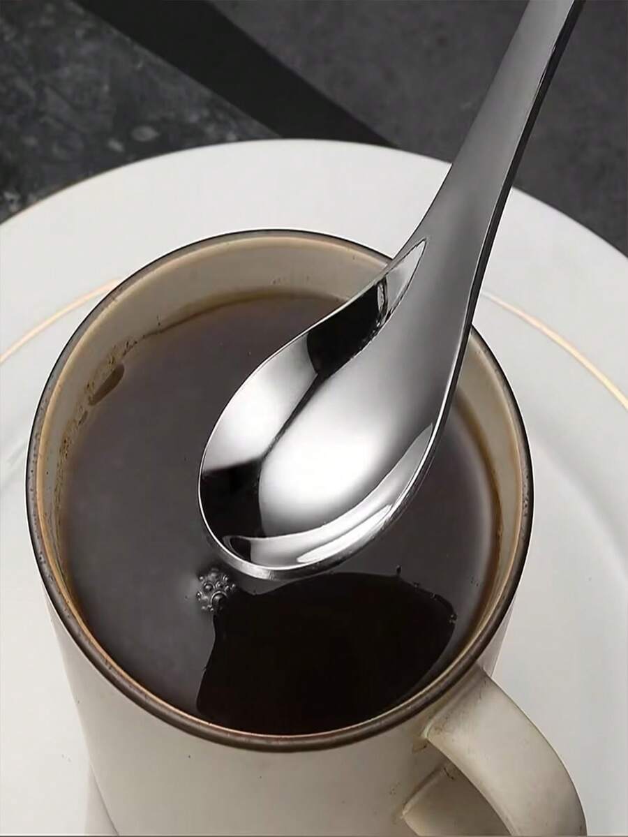 1支/2支/6支装优质不锈钢餐勺，经典简约设计，可放入洗碗机清洗，适合教师节、圣诞节、万圣节、丰收节、感恩节、婚礼等场合，是圣诞节和感恩节的完美礼物之选。 - 銀色 - 查看 1