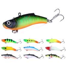 HENGJIA 2Pcs Winter Ice Fishing Lure 7cm 17g Sinking Wobbler Artificial Soft VIB Vibration Bait Crankbait Bass Trout Carp Fishing - Multicolor - View 1