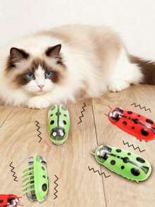 1个自动颤动互动猫玩具 - 彩色 - 查看 2