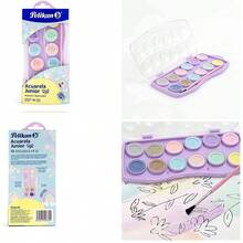 Pelikan Acuarela Junior Pastel con 12 Pastillas Colores Variados - como se muestra en la figura - Ver 1