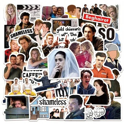 58pcs , American Fantasy TV Series Fun Style Stickers, Movie Merchandise, DIY Personalized Idol Merch Gift For Friends Birthday, Decorative Stickers, Collectibles, Christmas Gift