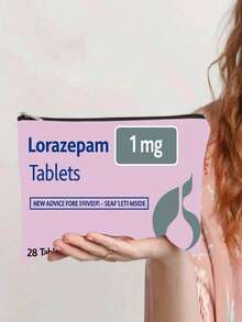 5mg Diazepam Cosmetic Storage, Ideal For Travel, Vacation, Fitness And Camping. This Zipper Design Is Vibrant And A Fashionable Choice For On-The-Go Storage. It Has A Zippered Closure, Suitable For Everyone.