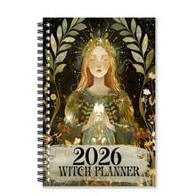 2026年女巫计划本：月历+塔罗牌空白页+自然灵感封面，融入你的日常生活，治愈你“失控的生活”焦虑 - 彩色 - 查看 1