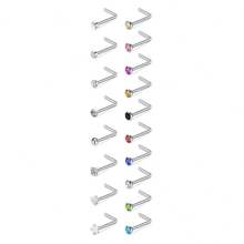 鼻钉：8 件装 20G 金/银 316L 医用级不锈钢鼻钉，低过敏性螺旋式鼻钉，男女通用，镶嵌透明立方氧化锆