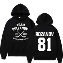 Heated Rivalry LIya Rozanov 81 Boston  Hoodie Men Women Fashion Oversized Sweatshirt Male Fleece Cotton Pullover Hoodies - Grey - View 1