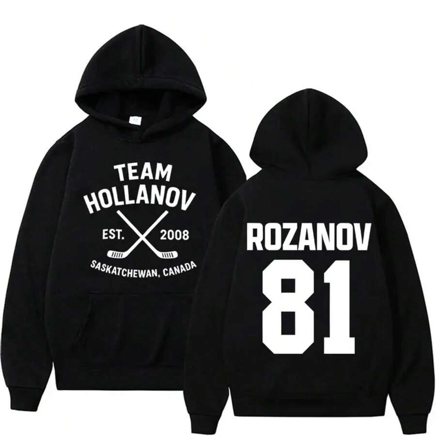 Heated Rivalry LIya Rozanov 81 Boston  Hoodie Men Women Fashion Oversized Sweatshirt Male Fleece Cotton Pullover Hoodies - Grey - View 1