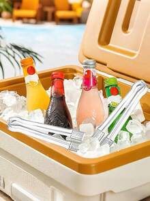 1件/2件/4件/12件透明塑料冰夹和冰勺套装，可重复使用食品夹，小型冰钳，甜点夹，开胃菜夹，沙拉夹，糖夹，锯齿自助餐夹，带柄方铲，冰勺，多功能厨房食物勺，谷物铲，咖啡豆铲，面粉铲，猫狗粮铲 - 彩色 - 查看 8