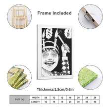 Tomie Kawakami Canvas Print: Ito Junji Anime, Ideal For Home, Office Wall Decor,Japanese Living Room Bedroom Wall Decor - Black - View 3