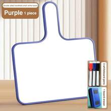 5pcs/Set Hand-Raising Sign Answer Board Whiteboard With Handle Student Erasable Set Small Pocket Handheld Paddle Melamine Whiteboards