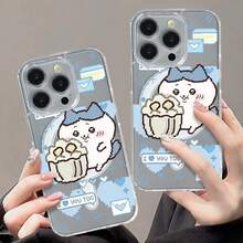 Cartoon cat phone case suitable for  S21 S22 S23 S24 S25 Ultra Plus S23 S24 FE A03CORE A03S A04E A04 A05 A05S A06 A12 A13 4G 5G A13 A15 A16 A23 A24 A25 A32 A35 A54 S20FE S20PLUS S20ULTRA S20 S21FE A34Tpu Transparent magnetic suction is simple and elegant, easy to charge, and acrylic material has a better hand feel - Estuche magnético transparente - SKU1 - Gato de dibujos animados - Ver 3