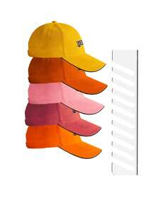 1pc Acrylic Hat Rack, Clear Baseball Cap Display Holder, Holds Up To 9 Hats, Transparent Acrylic Hat Storage Rack, Suitable For Wardrobe And Shelves, Ideal Hat Accessory - Transparent - View 11