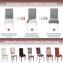 Chair Covers - Light Gray Gris Claro - View 4