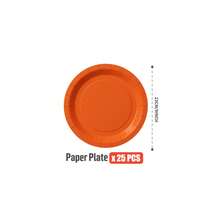 Orange & Red Disposable Plates, Napkins, Cups - 25 Guest Party Supplies Set, Disposable Paper Plates Tableware Suitable For Birthday, Wedding, Theme Party, Family Picnic - Multicolor - View 8