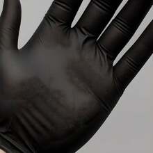 CYPNGuantes de Nitrilo Negros Desechables - Caja de 100 Piezas 5 Mil Sin Polvo Grado Alimenticio. Guantes Nitrilo para Cocina Tatuajes Trabajo Uso Quirúrgico y Chef.Fashion - 224426042 - Ver 5