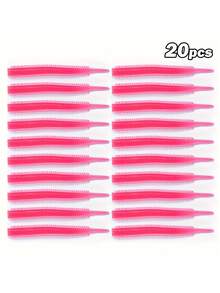 20pcs Soft Bait Biomimetic Soft Bait 8cm/3.1in Lure Fish Bait Easy To Stretch, Soft Bait With Upturned Mouth Sea Bass - Multicolor - View 8