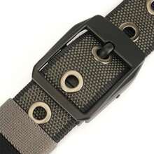 Men's Outdoor Nylon Belt, Adjustable Minimalist Automatic Buckle Waist Belt - Multicolor - View 1